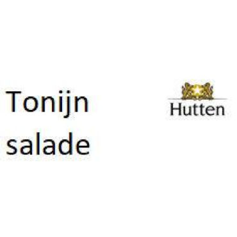 Etiket Hutten Tonijnsalade (15006)